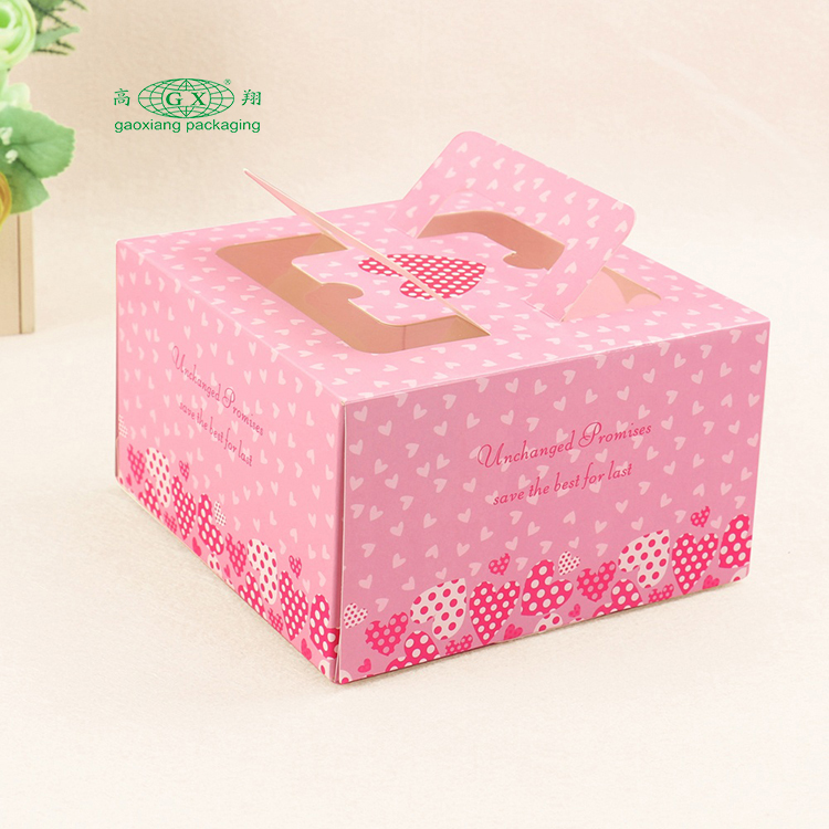 Veľkoobchodné ružové svadobné dizajny okrúhly valec štvorcové balenie pre 10 12 palcový farebný box balenie vysoký koláč papierový box - 副本