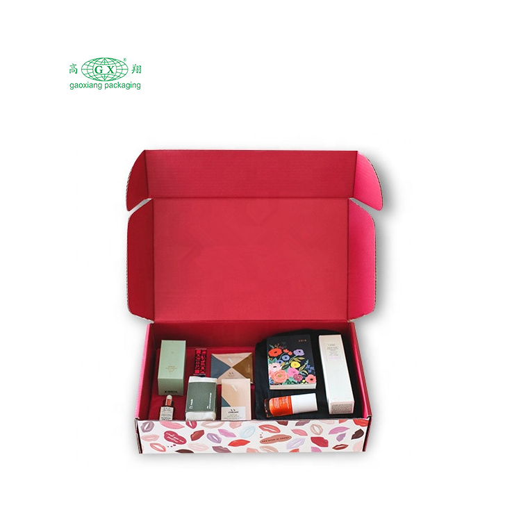 Vlastné tlačený ecommerce mailing kozmetický make-up beauty box darčekové balenie oblečenia vlnité prepravné boxy vlastné logo pr box