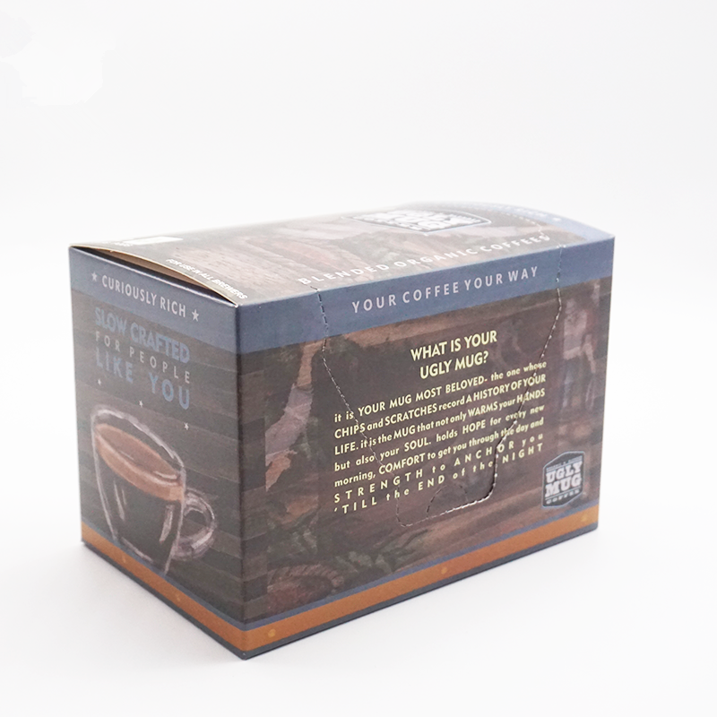 Kartónové balenie kapsúl k-cup box balenie 12 kusov keurig k cup box s vlastným